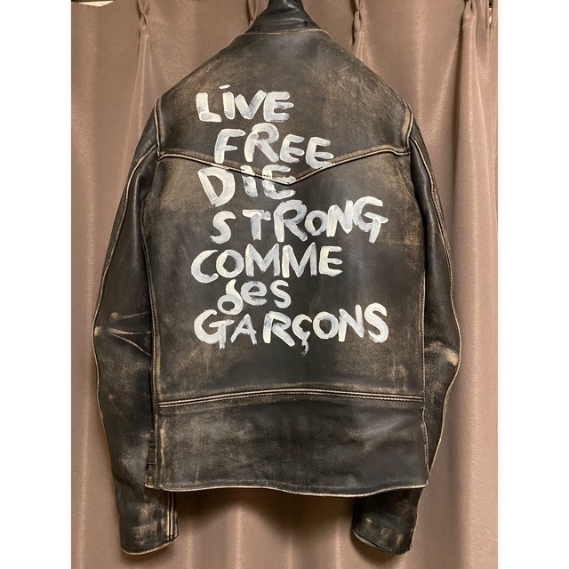 COMME des GARCONS(コムデギャルソン)のcomme des garcons lewis leather ルイスレザー32 メンズのジャケット/アウター(ライダースジャケット)の商品写真