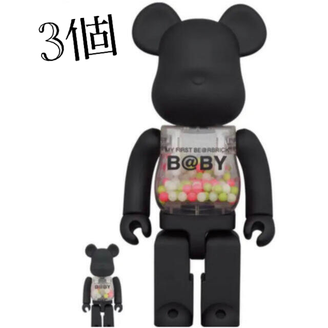 MEDICOM TOY(メディコムトイ)のEiwa様専用BE@RBRICK B@BY MATTBLACK 400%  3個 エンタメ/ホビーのフィギュア(その他)の商品写真