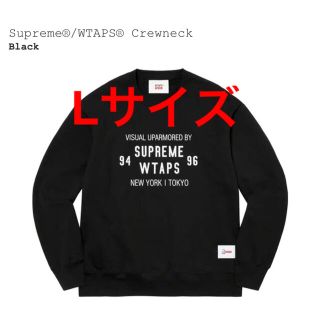 シュプリーム(Supreme)のSupreme WTAPS Crewneck Black L ダブルタップス(スウェット)