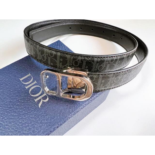 DIOR HOMME(ディオールオム)のDior Homme "CD" Oblique Leather Belt メンズのファッション小物(ベルト)の商品写真
