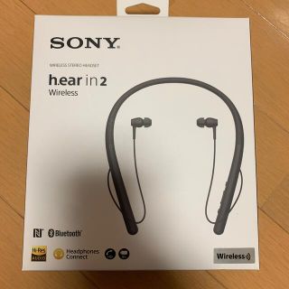 ソニー(SONY)のソニー ワイヤレスステレオヘッドセット(WI-H700)B(1セット)(ヘッドフォン/イヤフォン)