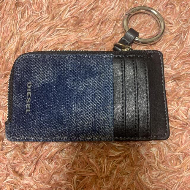 新品、未使用☆DIESEL★デニム♪小銭入れ兼キーケース