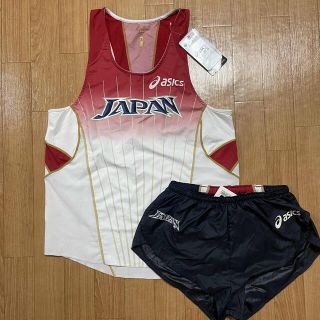 アシックス(asics)の【ASICS】第12回世界陸上 ﾗﾝﾆﾝｸﾞｼｬﾂ＋ﾊﾟﾝﾂ Lｻｲｽﾞ(陸上競技)