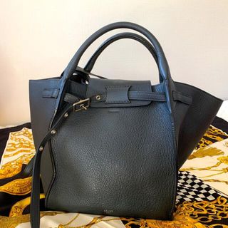 セリーヌ(celine)のCELINE ビッグバッグ スモール グレー系　スカーフ付き(ショルダーバッグ)