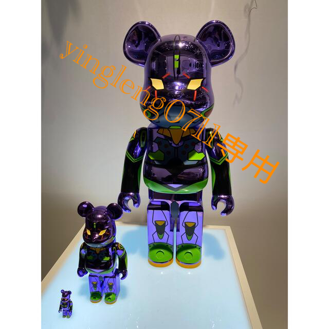 『2年保証』 MEDICOM TOY - BE@RBRICK エヴァンゲリオン初号機 CHROME Ver.1000% その他