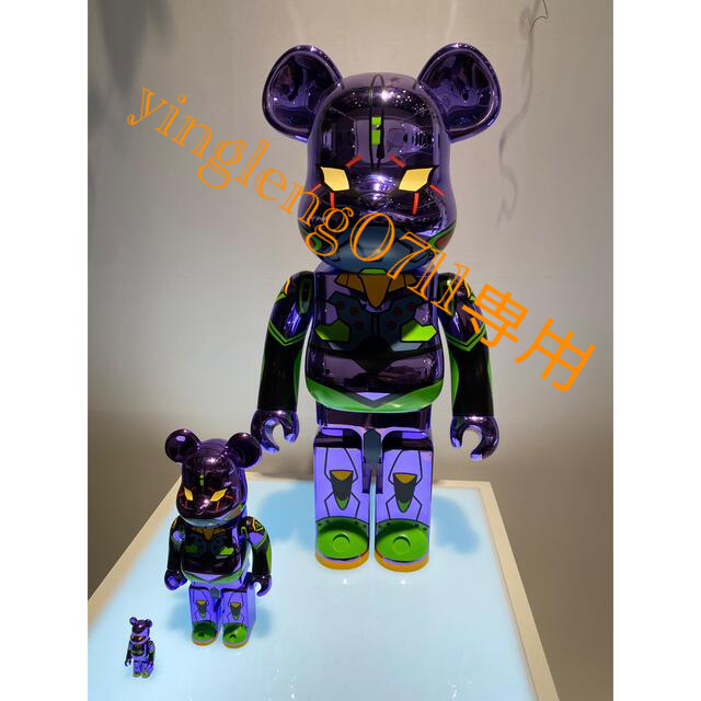 BE@RBRICK エヴァンゲリオン初号機 CHROME Ver.1000％フィギュア