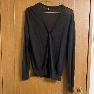 げんげん様　専用　UNIQLO シースルーカーディガン　黒(カーディガン)