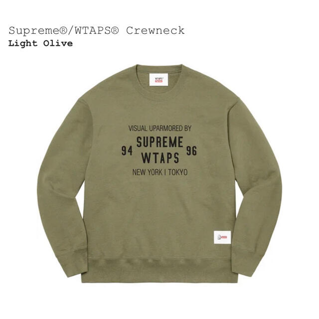 Supreme(シュプリーム)のSupreme WTAPS Crewneck オリーブMサイズ　新品正規品 メンズのトップス(スウェット)の商品写真