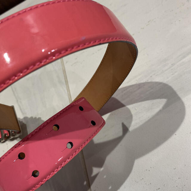 MOSCHINO(モスキーノ)の値下げ‼️モスキーノ   ベルト　モスキーノ  ピンク レディースのファッション小物(ベルト)の商品写真