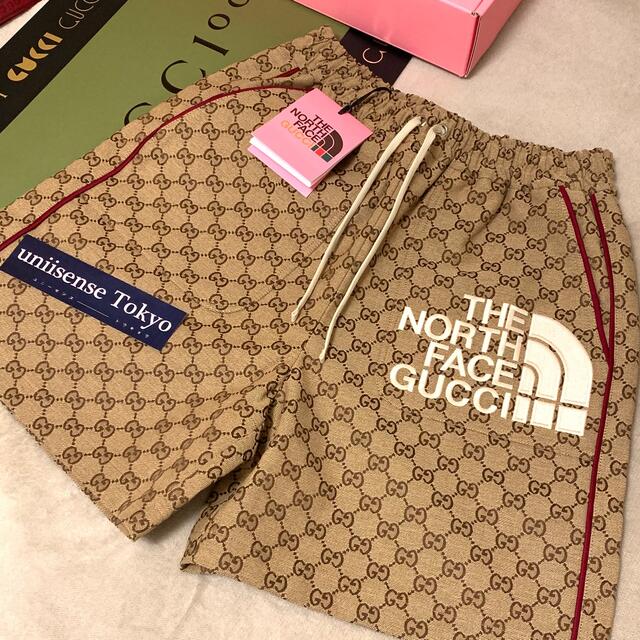 新作限定完売 THE NORTH FACE x GUCCI ショートパンツ M