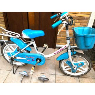 自転車　18インチ　補助輪あり(自転車)