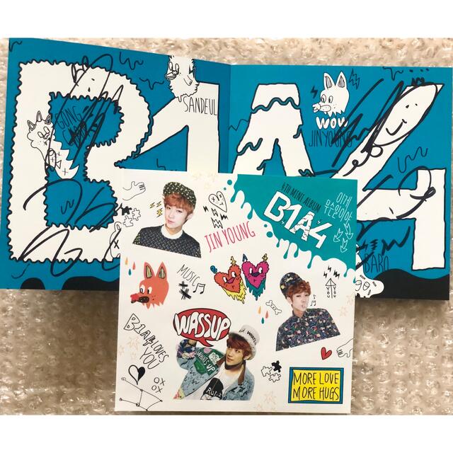 B1A4  イゲムスニリヤ  直筆サイン入り  ジニョンステッカー付き エンタメ/ホビーのCD(K-POP/アジア)の商品写真