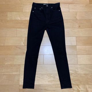 マウジー(moussy)のMOUSSY BLACK Rebirth スキニー デニム W24 T01(スキニーパンツ)