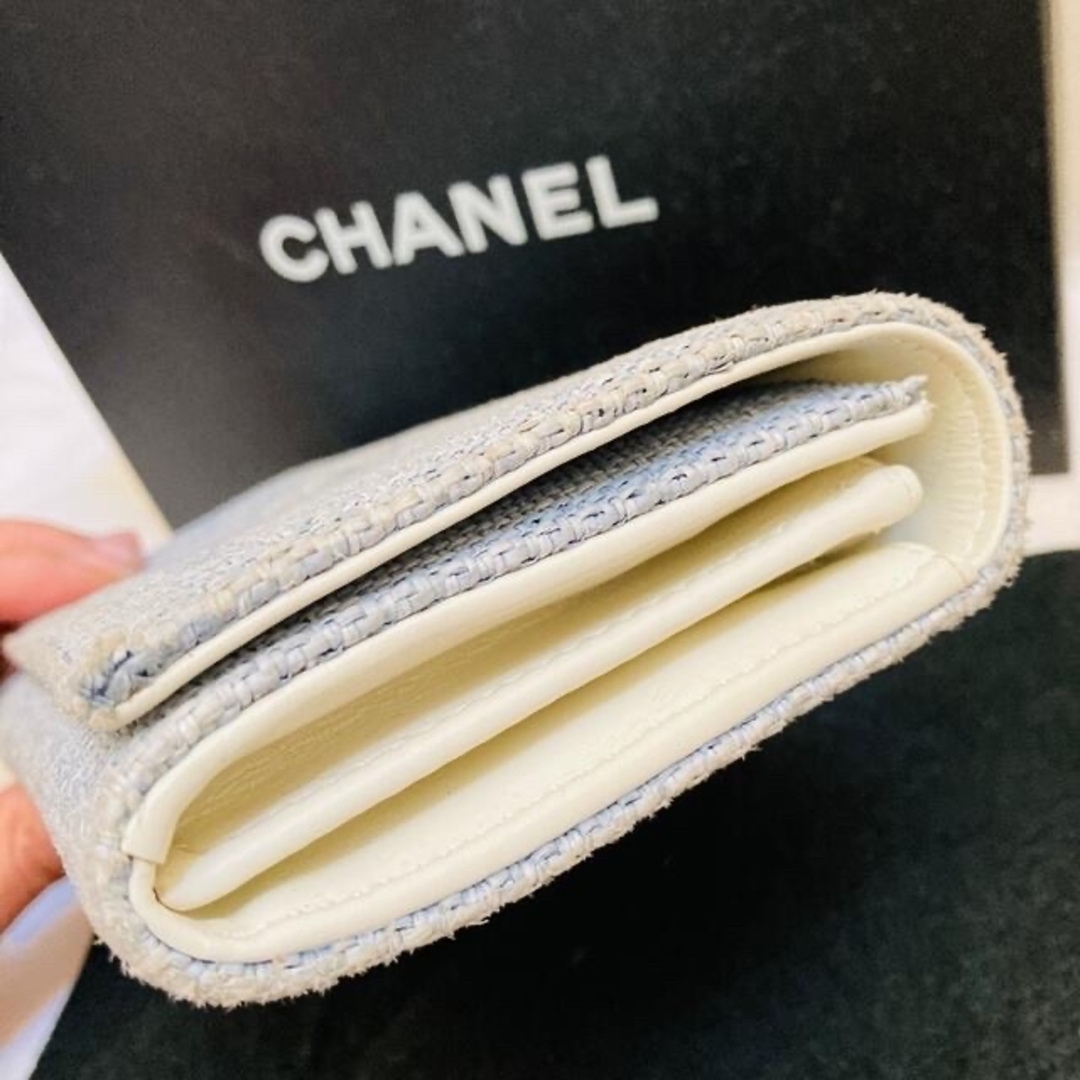 値下げ☆超美品 シャネル 長財布 ドーヴィル ウォレット デニム