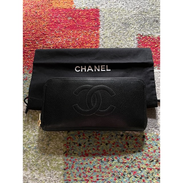 CHANEL キャビアスキン 長財布