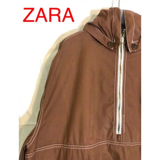 ZARA(ザラ)のZARAオーバーサイズパーカー　アウトドアファッション　古着　トレンド メンズのトップス(パーカー)の商品写真