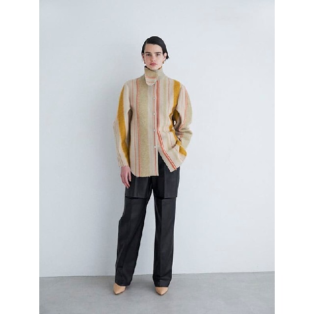 LE CIEL BLEU - IRENE💜新品 Mohair Stripe Shirt Jacketアイレネの