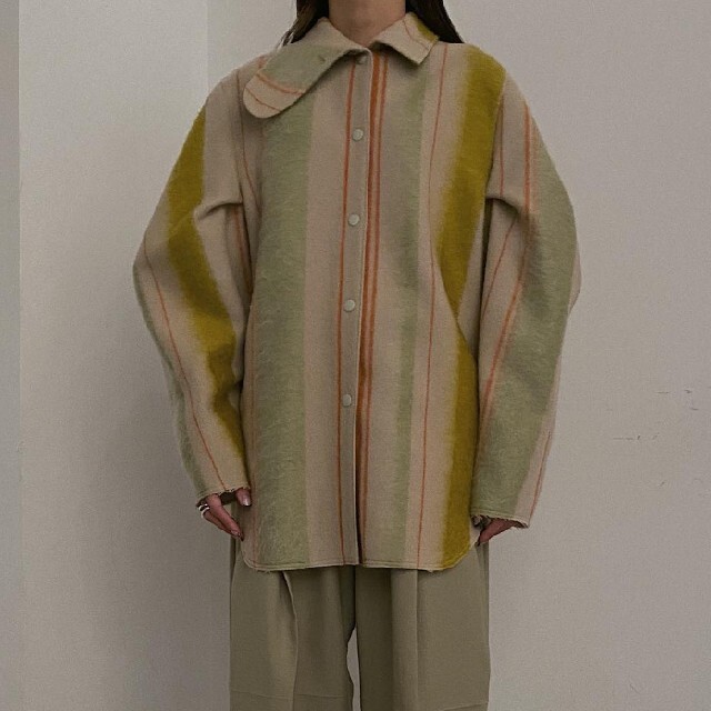 IRENE????新品 Mohair Stripe Shirt Jacketアイレネ | www.issmc.com.au