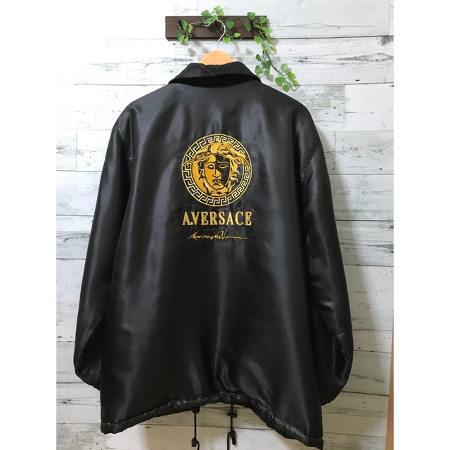 A.VERSACE リバーシブルジャケット メデューサ 刺繍ロゴ-