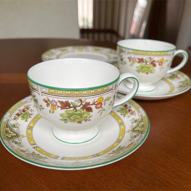 WEDGWOOD(ウェッジウッド)の【レア美品】ウェッジウッド★TAMARISK★トリオ　1セット インテリア/住まい/日用品のキッチン/食器(食器)の商品写真