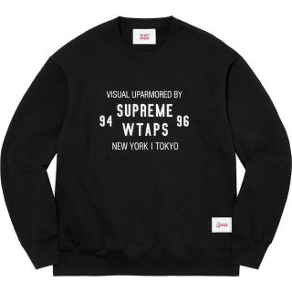 シュプリーム(Supreme)のXXL Supreme Wtaps Crewneck Black ブラック(スウェット)