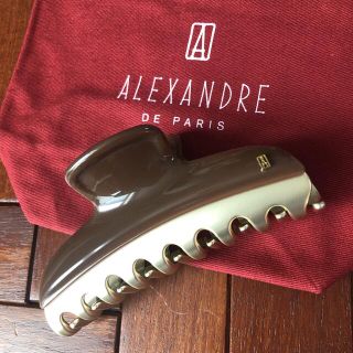 アレクサンドルドゥパリ(Alexandre de Paris)の【新品未使用】アレクサンドルドゥパリ　10.5 ブラウン　ヘアクリップ(バレッタ/ヘアクリップ)