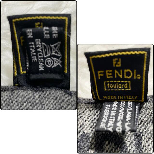 FENDI(フェンディ)のクリーニング済み✨【良品】FENDI フェンディ　マフラー  ダークグレー メンズのファッション小物(マフラー)の商品写真