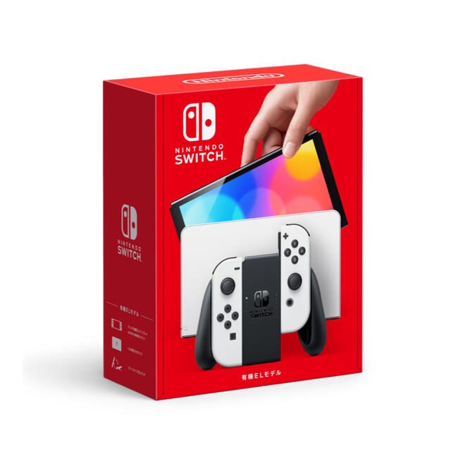 Nintendo Switch(ニンテンドースイッチ)の新型Switch有機モデルホワイト エンタメ/ホビーのゲームソフト/ゲーム機本体(家庭用ゲーム機本体)の商品写真