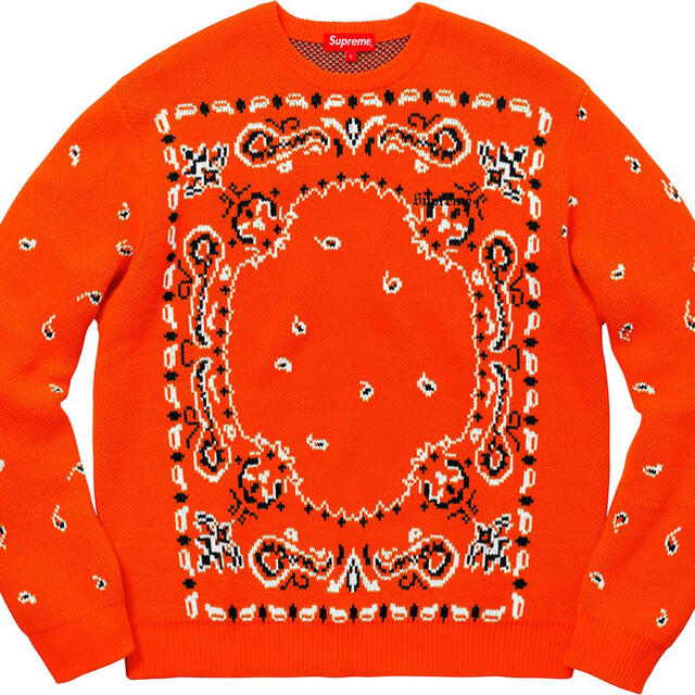 Supreme - Supreme Bandana Sweater バンダナセーター XL