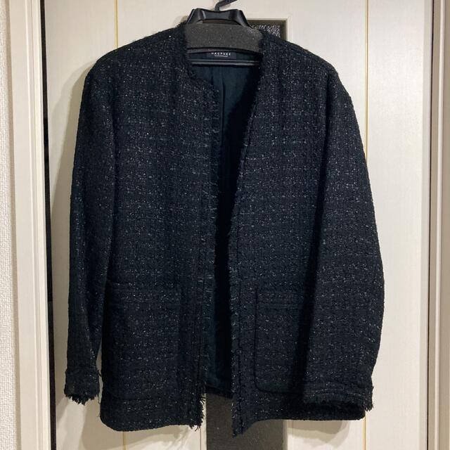 MACPHEE - macphee×金子綾/ファンシーツイードノーカラージャケットの