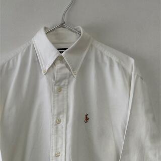 ラルフローレン(Ralph Lauren)の古着 90s POLO Ralph Lauren 長袖BDシャツ ホワイト(シャツ/ブラウス(長袖/七分))