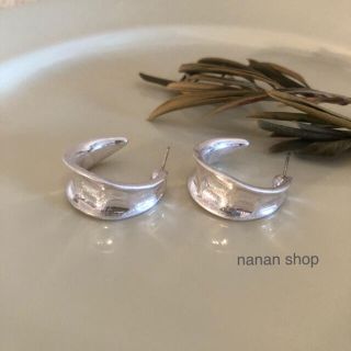 トゥデイフル(TODAYFUL)のフープピアス  silver  【即購入OK】シルバーフープピアス(ピアス)