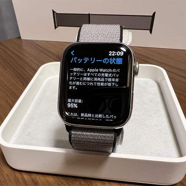 Apple Watch - 人気 Apple Watch Series 4 44mm シルバーステンレスの