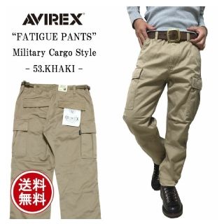 アヴィレックス(AVIREX)のHIRO様専用 AVIREX カーゴパンツ カーキ サイズL 新品未使用(ワークパンツ/カーゴパンツ)