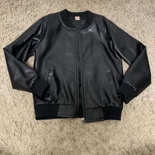 ザラキッズ(ZARA KIDS)の韓国子供服　レザージャケット　130cm(ジャケット/上着)