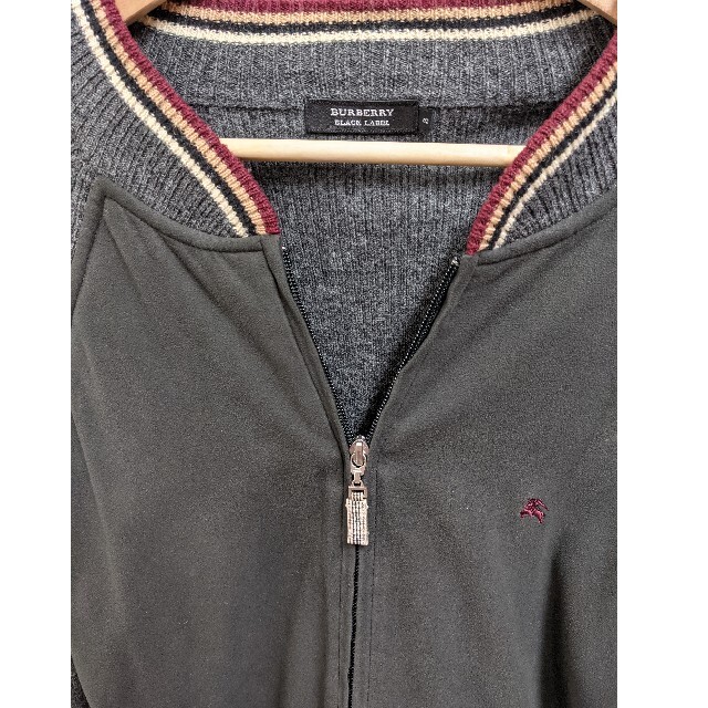 BURBERRY BLACK LABEL(バーバリーブラックレーベル)のバーバリー　ニットジャンパー メンズのジャケット/アウター(ブルゾン)の商品写真
