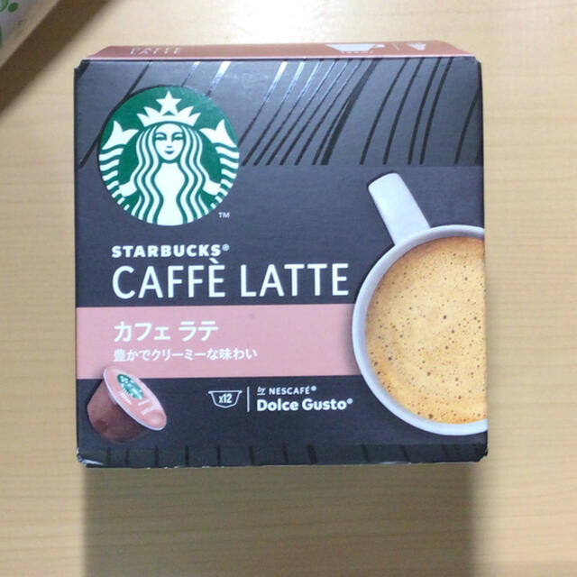 Starbucks Coffee(スターバックスコーヒー)のネスカフェドルチェグスト　カフェラテ　スターバックス　12個入り 食品/飲料/酒の飲料(コーヒー)の商品写真