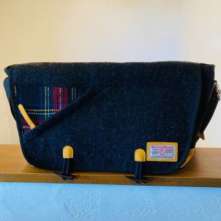 ハリスツイード(Harris Tweed)の【美品】　メッセンジャーバッグ ショルダーバッグ ムッシュニコル ハリスツイード(メッセンジャーバッグ)