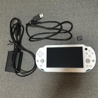 プレイステーションヴィータ(PlayStation Vita)のPlayStation Vita ライトブルー　ホワイト(携帯用ゲーム機本体)