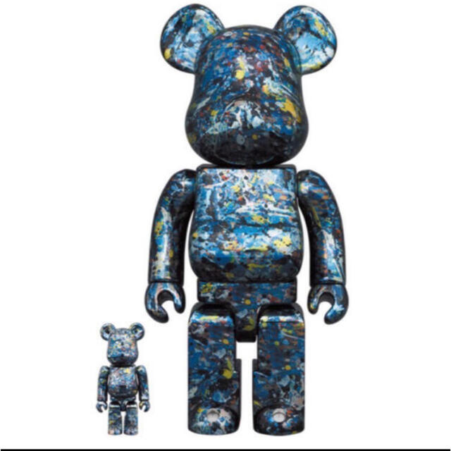 BE@RBRICK Jackson Pollock Studio CHROME