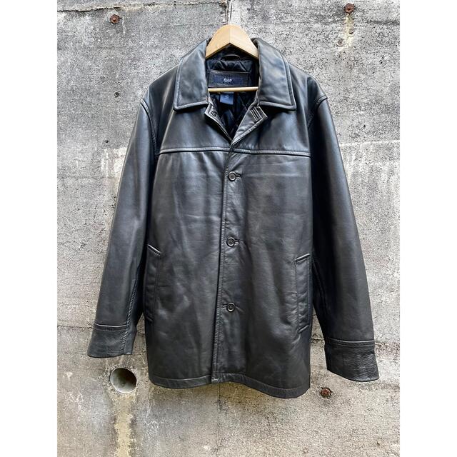 OLD GAP オールドギャップ レザージャケット レザーコート L 黒 ...