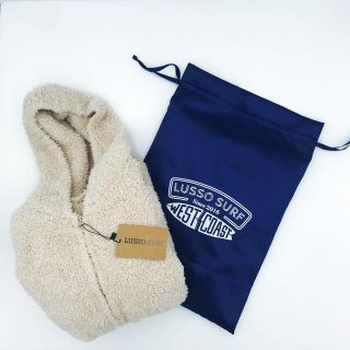 ロンハーマン(Ron Herman)のクリスマスに☆LUSSO SURF 刺繍ボアパーカー　アイボリー　M ベアフット(パーカー)