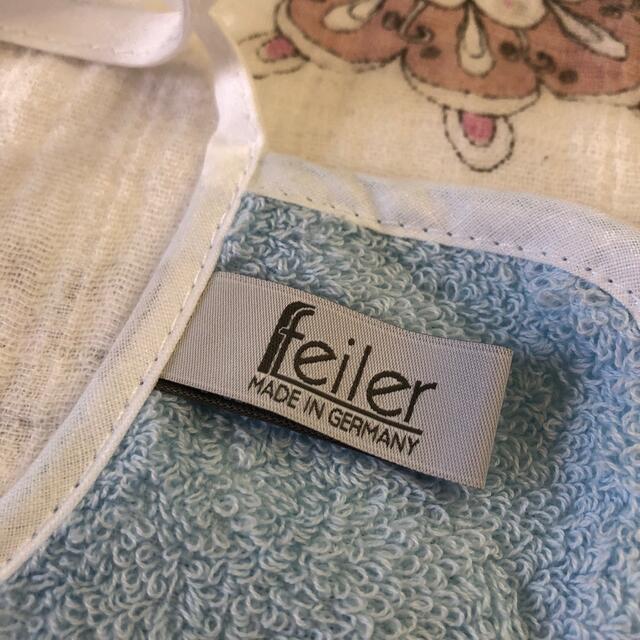 FEILER(フェイラー)の【新品未使用】フェイラー スタイ　ブルー キッズ/ベビー/マタニティのこども用ファッション小物(ベビースタイ/よだれかけ)の商品写真