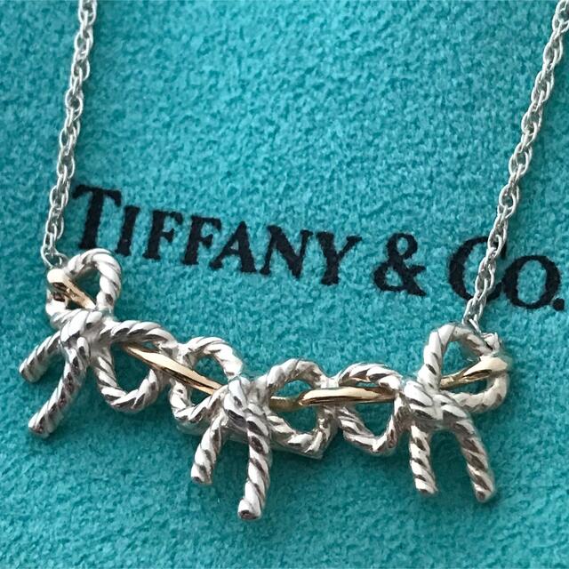 Tiffany トリプルリボンネックレス希少