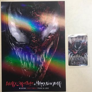 マーベル(MARVEL)のヴェノム ポスターカードと使用済みムビチケ(洋画)