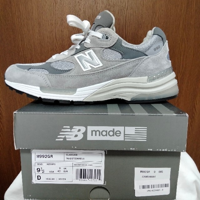 ニューバランス　M992　GR　27.5cm　US9.5　New Balance