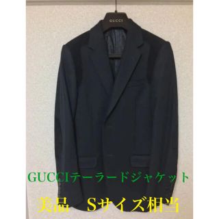 グッチ(Gucci)のグッチ GUCCI カシミヤ混 レザーパッチ テーラードジャケット(テーラードジャケット)