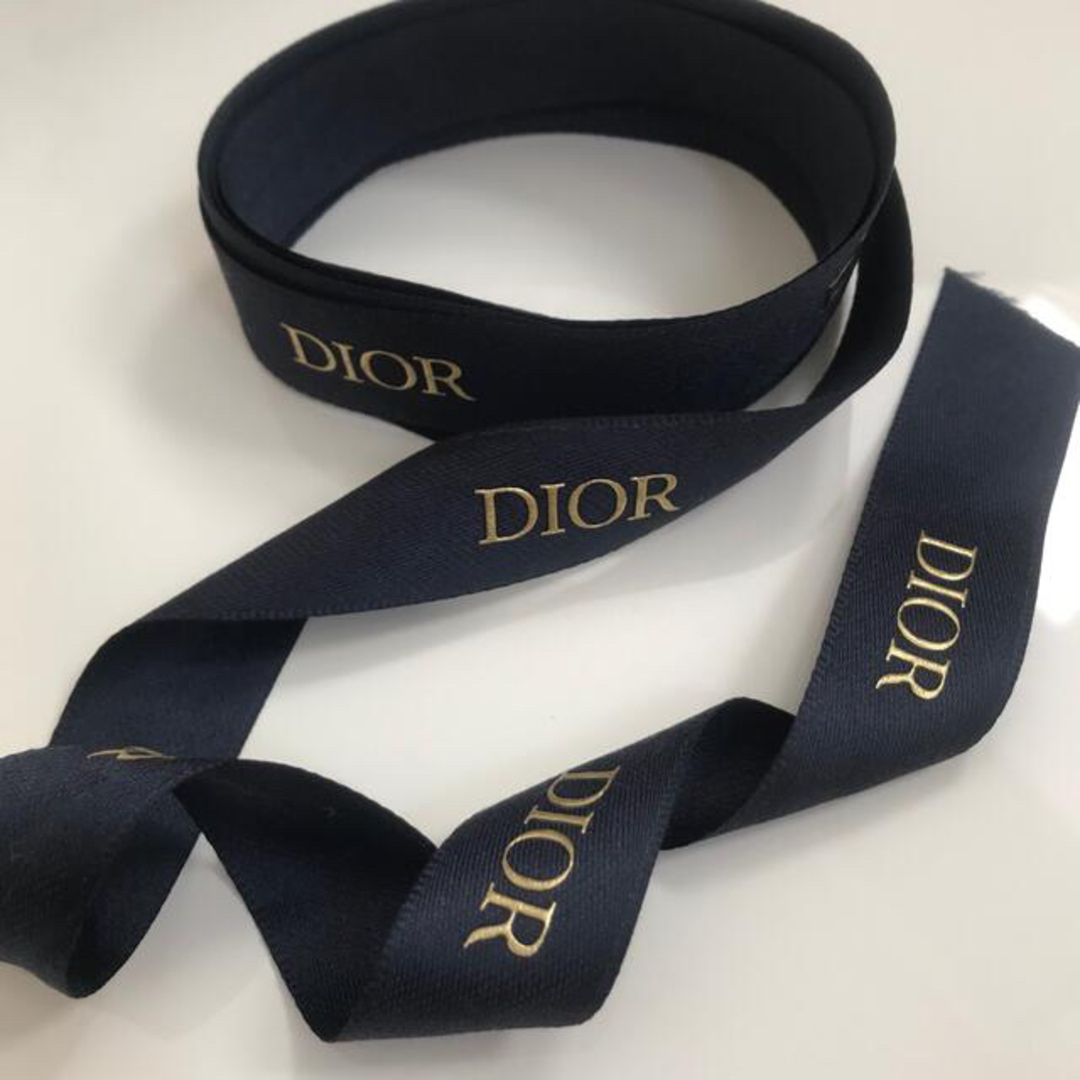 Dior(ディオール)のディオール  ネイビーリボン135センチ&綴じシール コスメ/美容のコスメ/美容 その他(その他)の商品写真