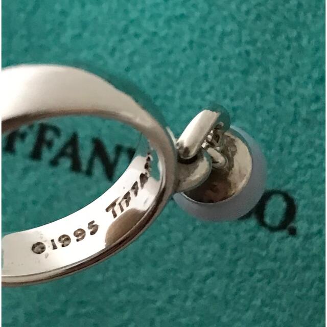 Tiffany & Co.(ティファニー)のTiffany ブルーのストーンボールチャームリング9号 希少 レディースのアクセサリー(リング(指輪))の商品写真