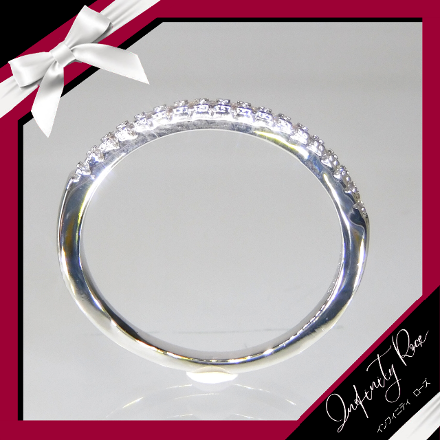 （R012S）19号　シルバー小粒スワロ繊細な極細リング　エンゲージリング　指輪 レディースのアクセサリー(リング(指輪))の商品写真